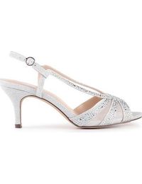 Debenhams ladies fashion silver shoes