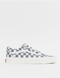 Grey Checkerboard Old Skool Trainers from ASOS