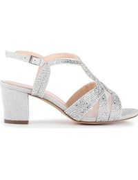 Debenhams ladies fashion silver shoes