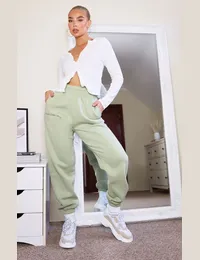 Sage Embroidered Joggers from PrettyLittleThing