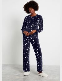 Navy Star Fleece Pyjamas from Next
