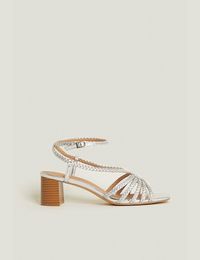 Debenhams silver shoes and bags online