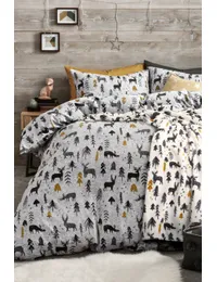 Brushed Cotton Nature's Christmas Duvet Cover And Pillowcase Set from Next
