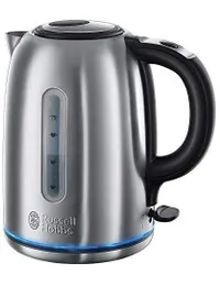 Russell Hobbs 20460 Quiet Boil Kettle, Brushed Stainless Steel, Silver, 3000 W, 1.7 Litre                                                                                                                                                                                            [Energy Class A] from Amazon