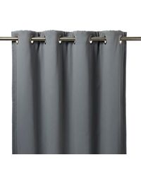 Vestris Dark grey Plain Thermal lined Eyelet Curtain (W)117cm (L)137cm Single from B&Q