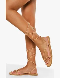 Womens Minimal Strappy Sandal from boohoo