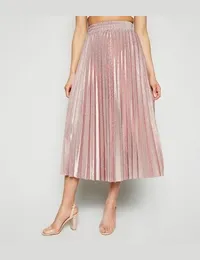 Glitter pleated skirt new look best sale