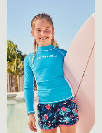 Mia Kids Recycled Rash Vest - Navy – Animal