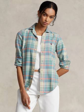 Shop Ralph Lauren Flannel Shirts for Women | DealDoodle