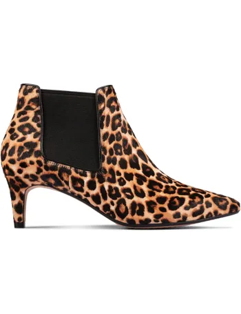 clarks animal print boots