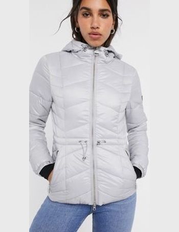 barbour international superstock white quilted jacket