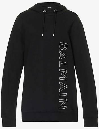 Balmain White/Black Monogram Sweatshirt - Sweatshirts from Brother2Brother  UK