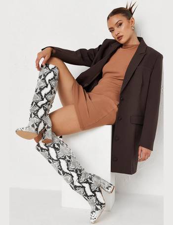 missguided snake boots