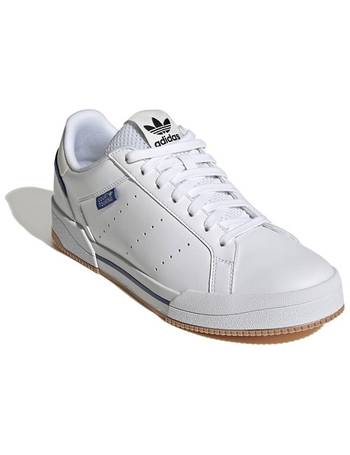 adidas originals court refit trainers in white tint