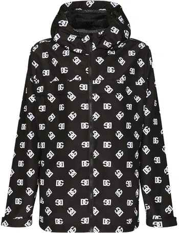 Dolce & Gabbana graphic-print Ripped zip-up Hoodie - Farfetch