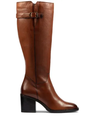 clarks black knee high boots