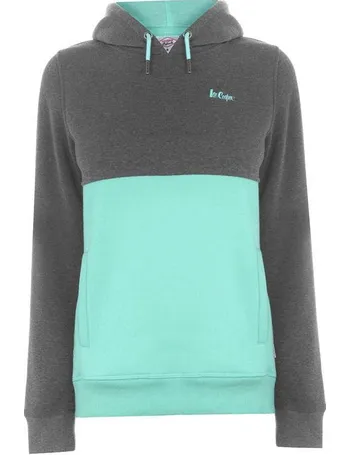 lee cooper cut and sew oth hoodie ladies