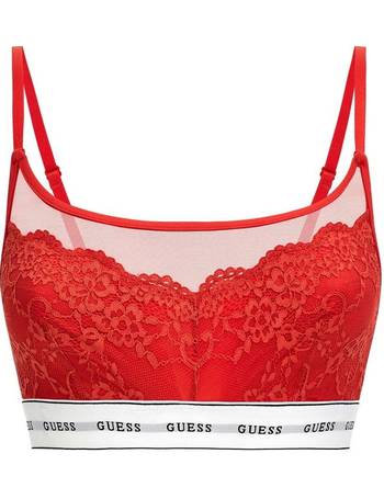 GUESS Satin Triangle Bralette