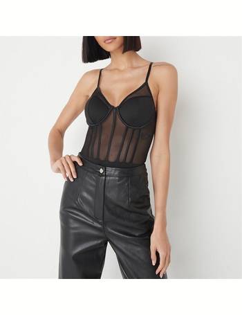 ISO Missguided white bandeau corset bodysuit