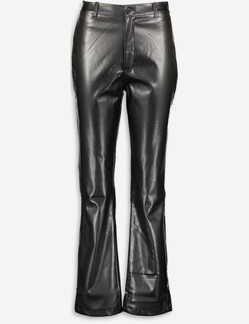 Women's White Leather Trousers