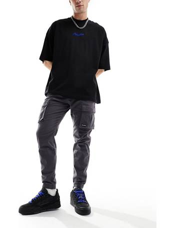 Dr Denim Rian Cargo nylon pants in dark grey