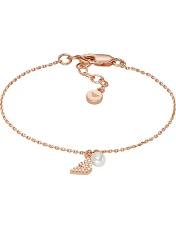 Shop Emporio Armani Women's Rose Gold Bracelets up to 25% Off