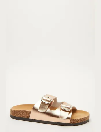 quiz gold sandals