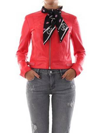 Guess red outlet jacket womens