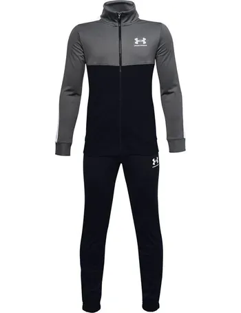 under armour poly tape tracksuit junior