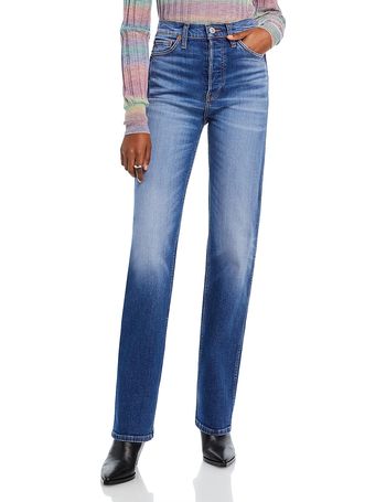 RE/DONE High-Rise Wide-Leg Cropped Jeans