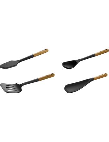 Staub Skimming Ladle & Multi-function Spoon Silicone with Olivewood Handle  Set