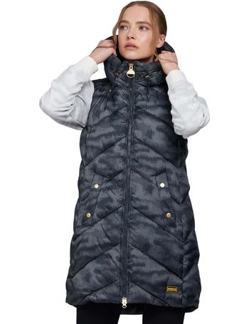 barbour longline gilet