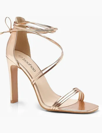 boohoo rose gold shoes