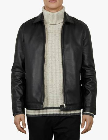 ted baker cubz leather bomber jacket