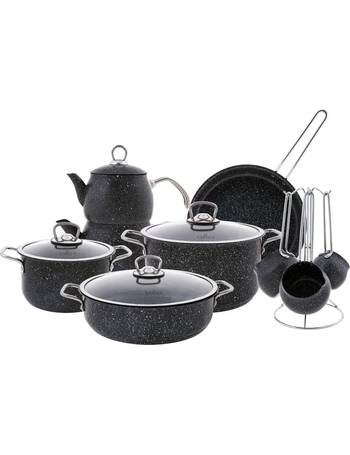 Karaca Biogranite Non-Stick Cookware Set, 7 Piece, Cream - KARACA UK