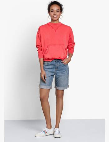 hush long denim shorts