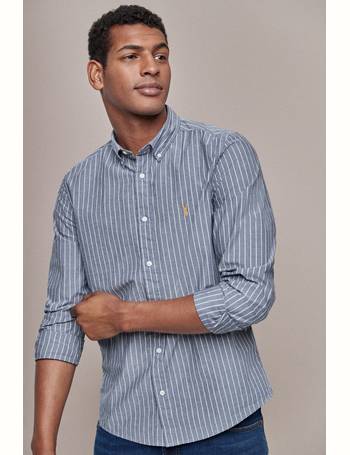 next mens striped shirt