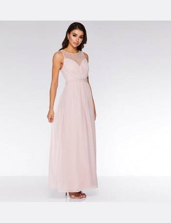 quiz blush pink maxi dress