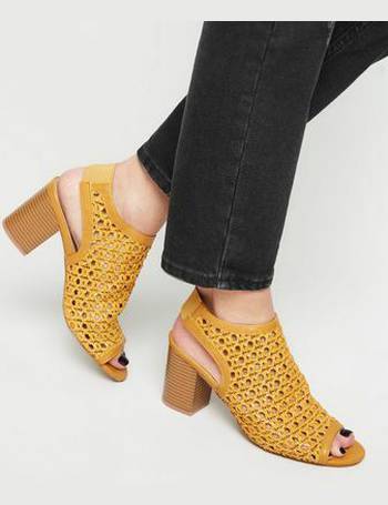 Mustard peep best sale toe boots