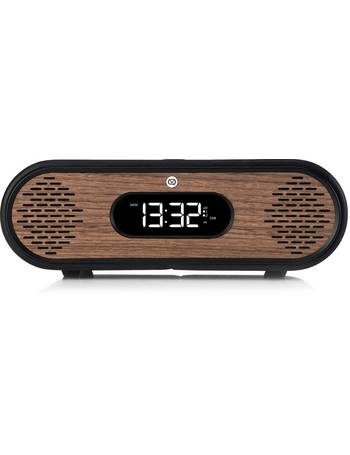 VQ Rosie-Lee DAB Walnut Digital & FM Alarm Clock Radio & Bluetooth Speaker 