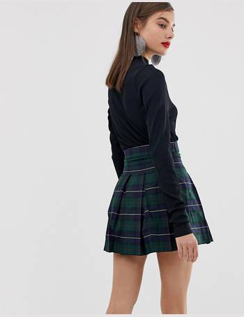 unique 21 pleated mini skirt