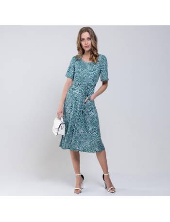 Jolie Moi Gemma Belted Midi Dress, Green – Jolie Moi Retail