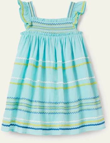 NEW RRP £35.00 Baby  Boden  Shimmer Stripe Dress U36 Sea Breeze Green 