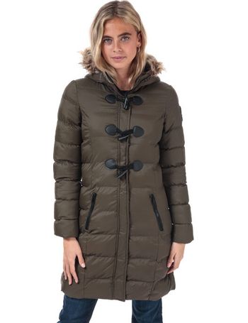 Buy Brave Soul Womens Wizard Long Padded Jacket Navy