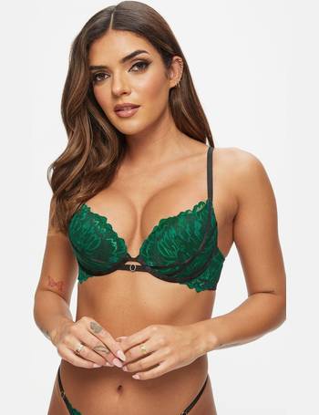 Ann Summers Sexy Lace Plunge Bra Green