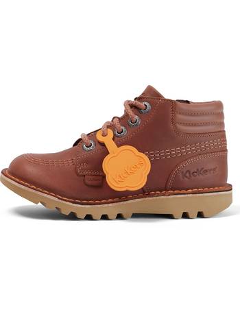 Kickers tan kick hi padded Boys Toddler boots