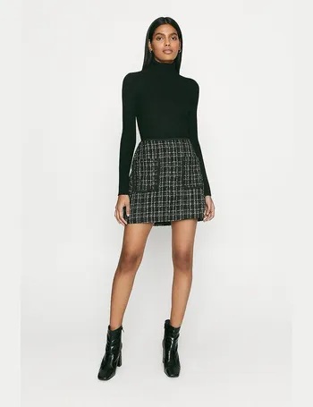 drop waist pleated leather skirt