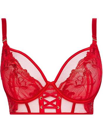 JD Williams - Ann Summers Cecile Red/Black Balcony Bra