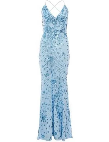quiz champagne sequin dress