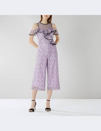 coast purple marty lace jumpsuit